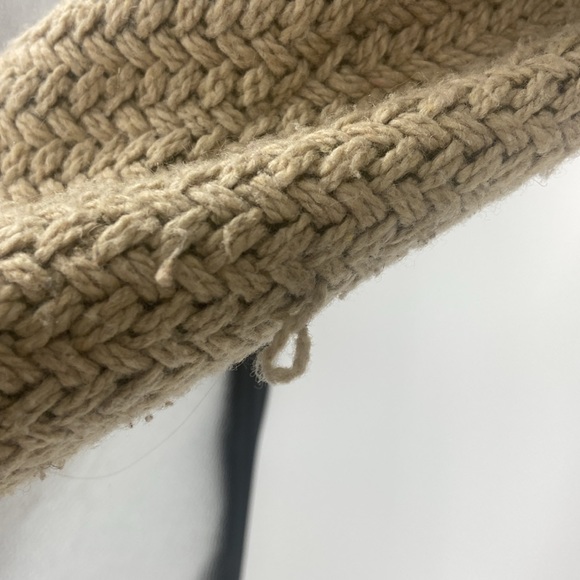 Kensie Wool blend toggle close beige tweed look jacket - Picture 8 of 16